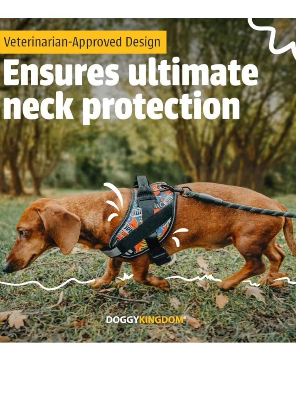 DoggyKingdom Camo Reflective No-Pull Harness - Green Camo size Small
